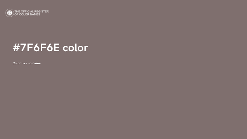 #7F6F6E color image