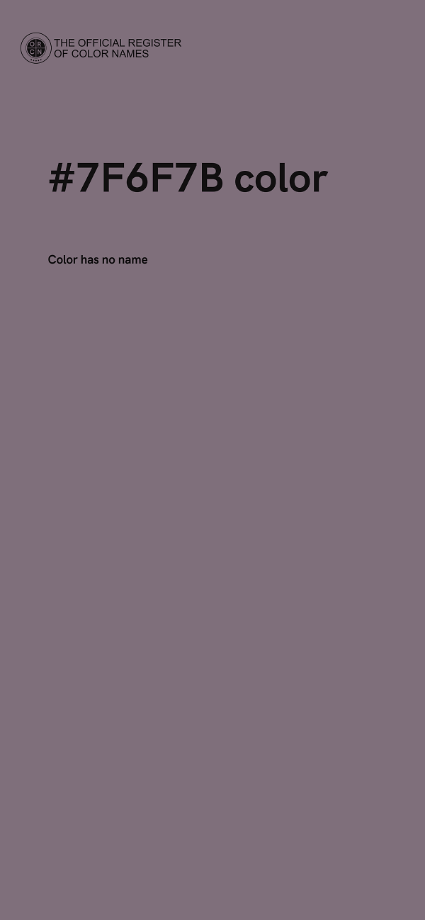 #7F6F7B color image
