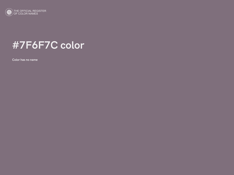 #7F6F7C color image