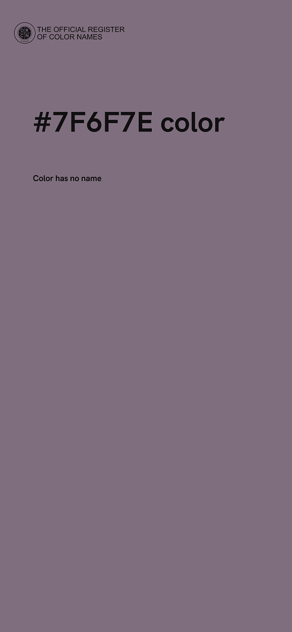 #7F6F7E color image