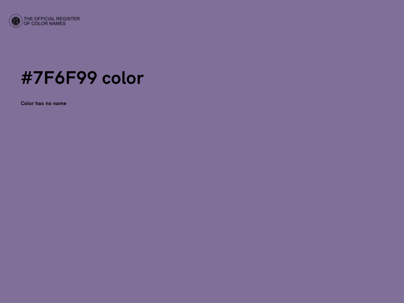 #7F6F99 color image
