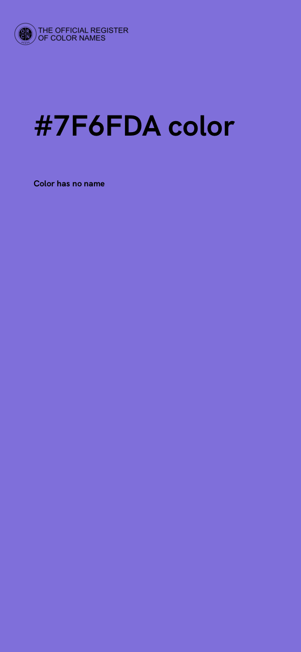 #7F6FDA color image