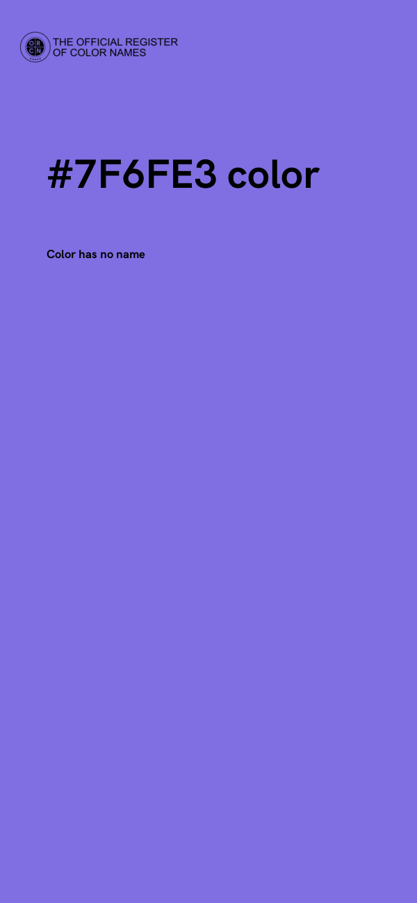 #7F6FE3 color image