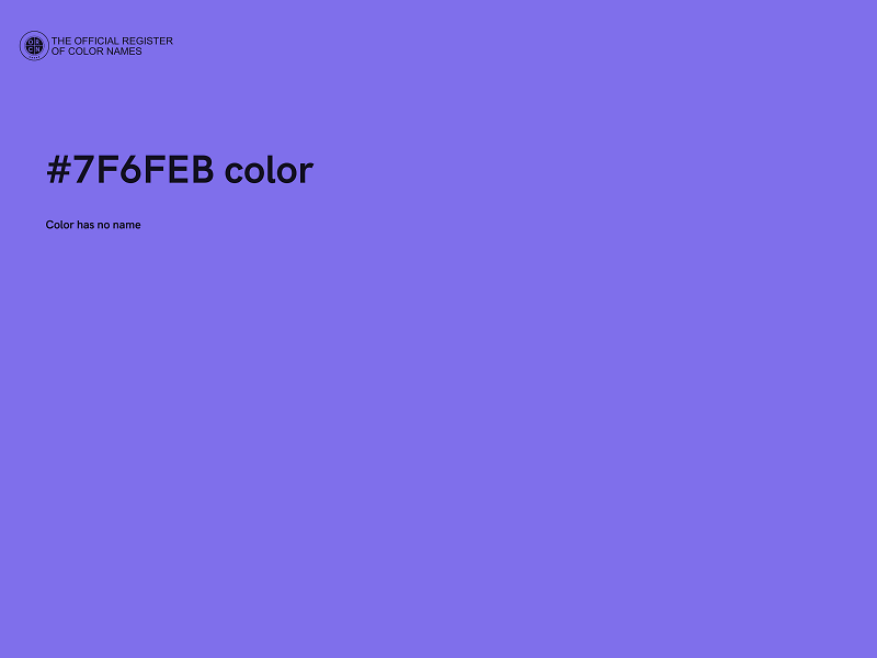#7F6FEB color image