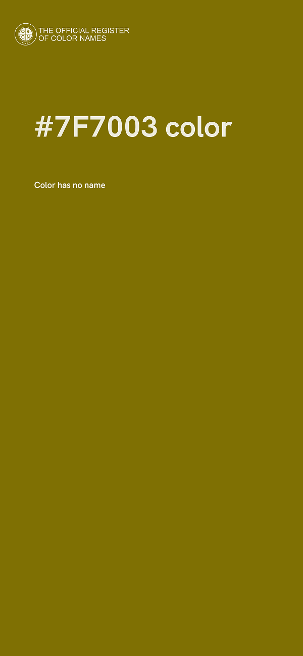 #7F7003 color image