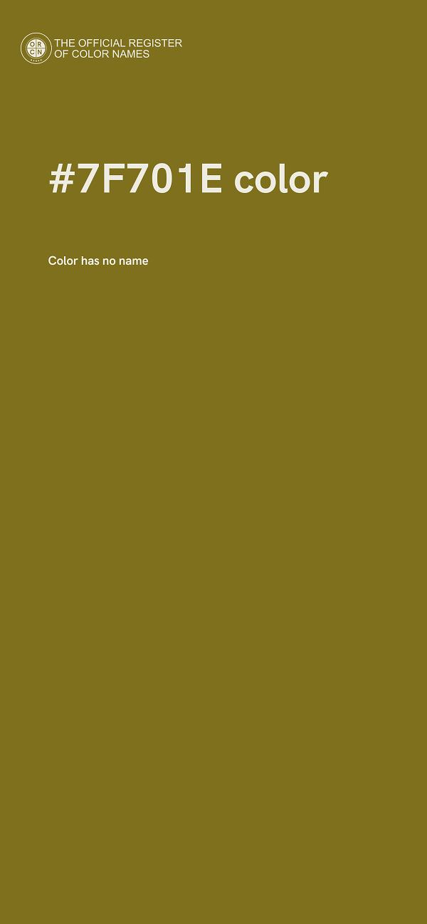 #7F701E color image