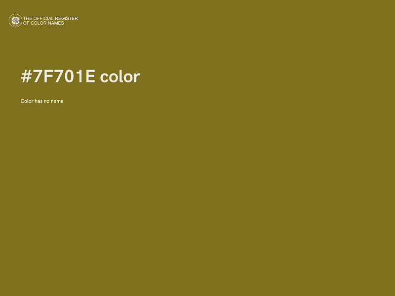 #7F701E color image