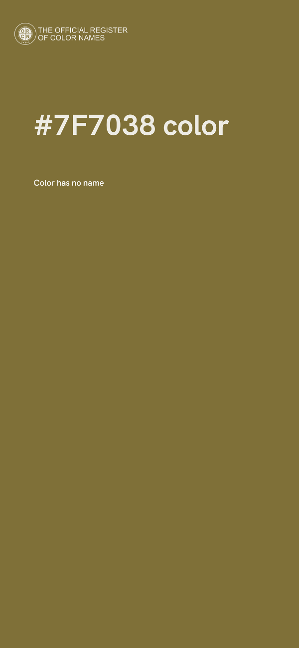 #7F7038 color image