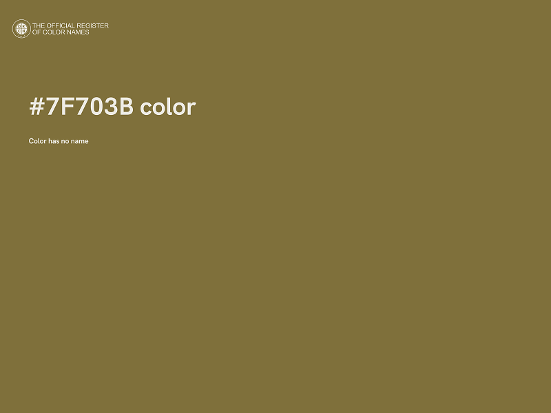 #7F703B color image