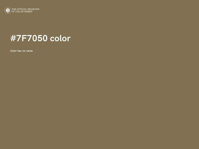 #7F7050 color image