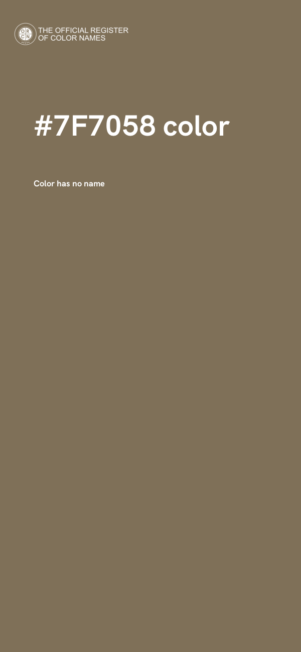 #7F7058 color image
