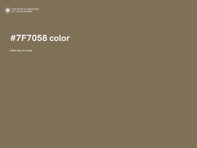 #7F7058 color image