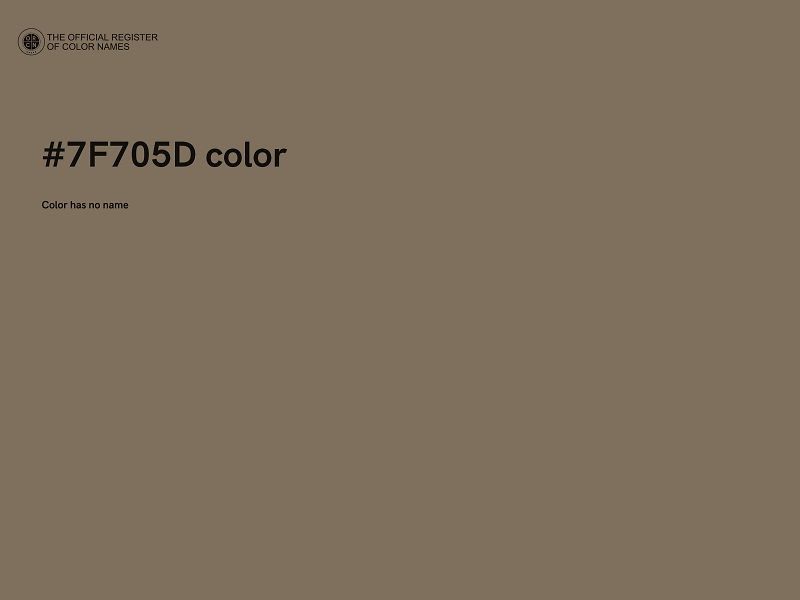 #7F705D color image