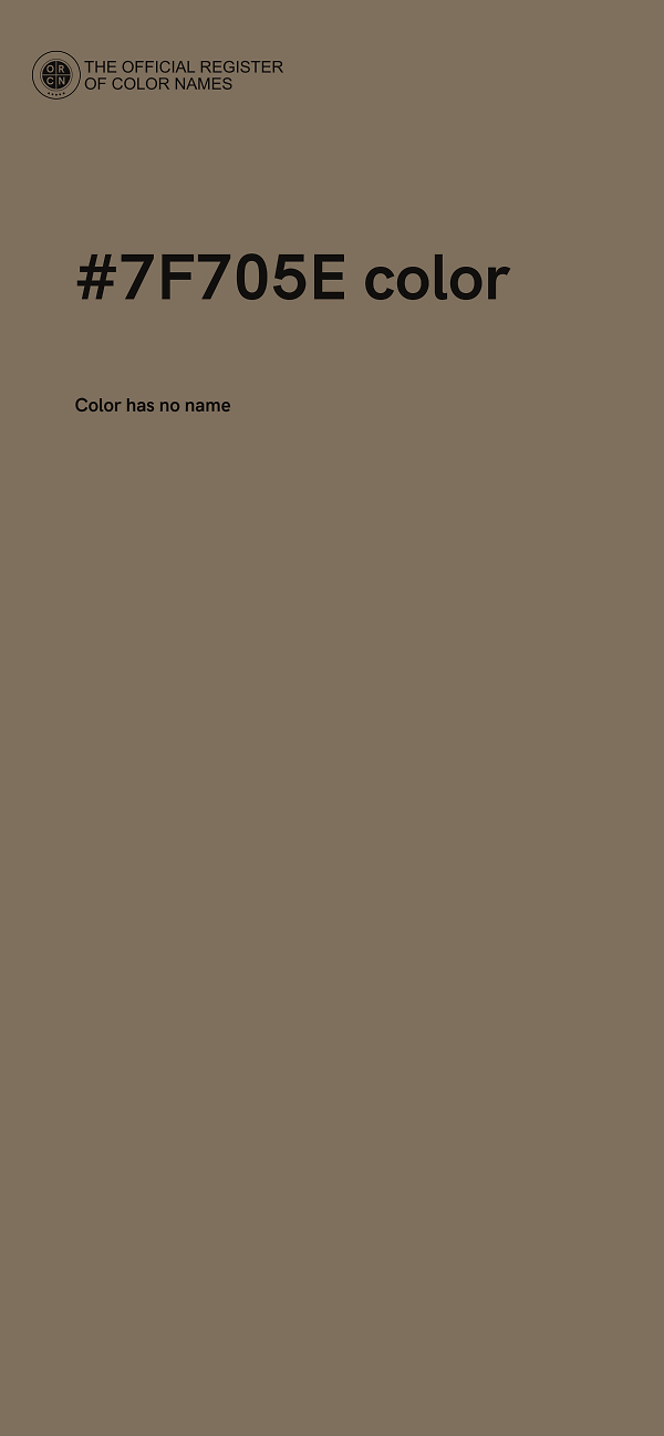 #7F705E color image