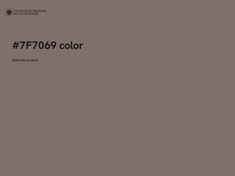 #7F7069 color image