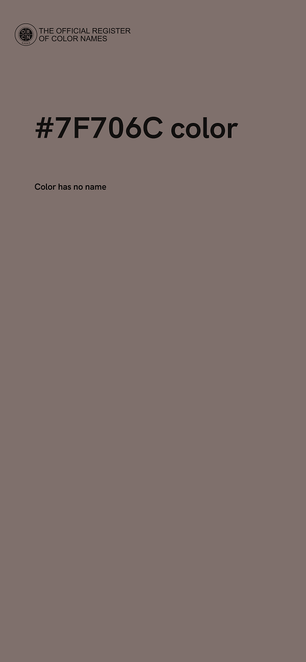 #7F706C color image