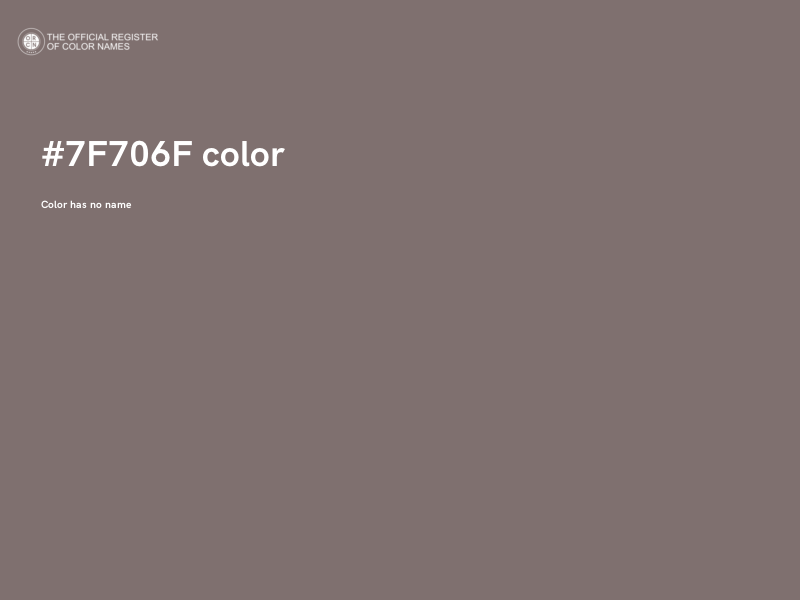 #7F706F color image