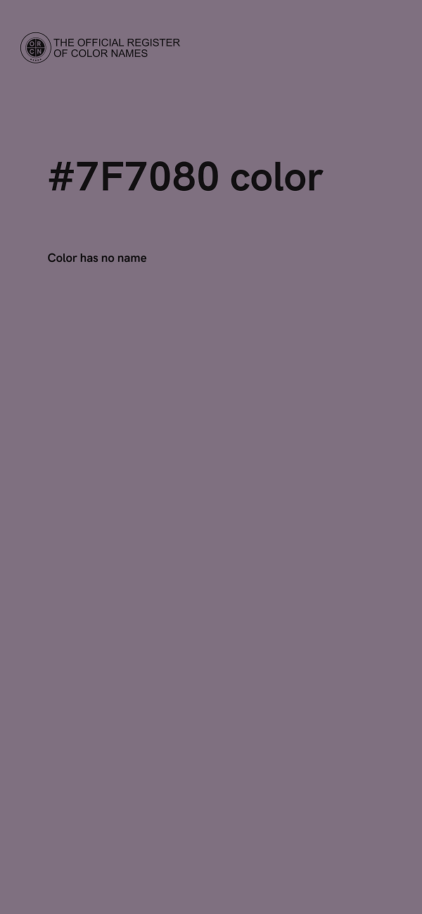 #7F7080 color image