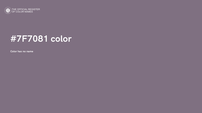 #7F7081 color image