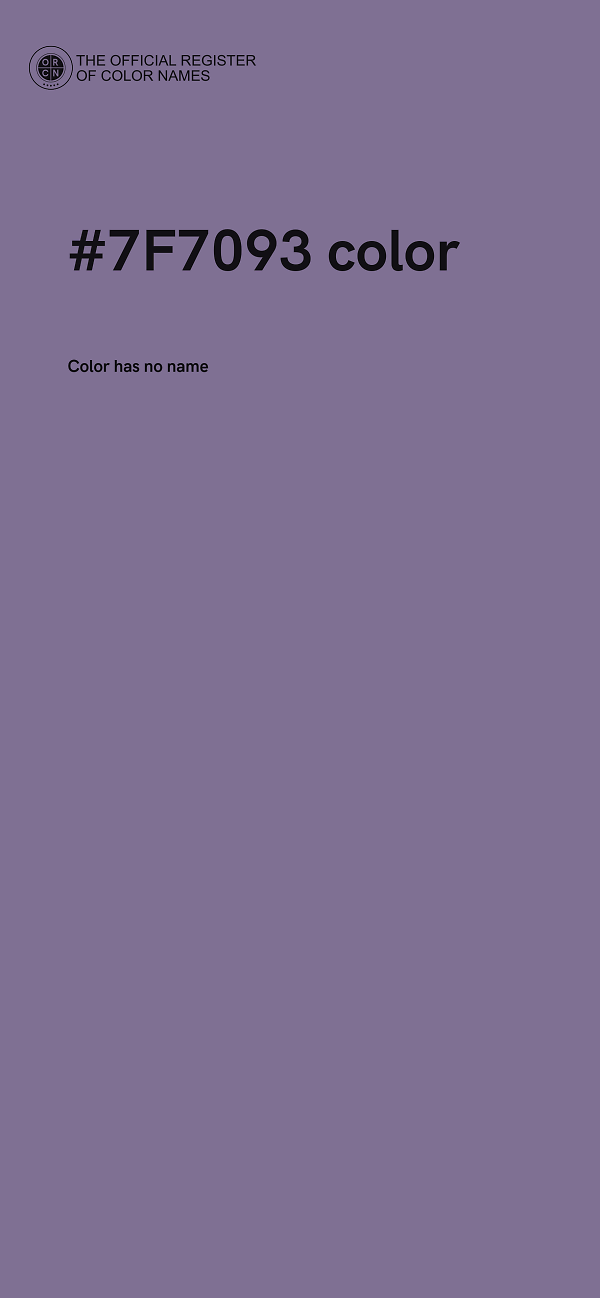 #7F7093 color image