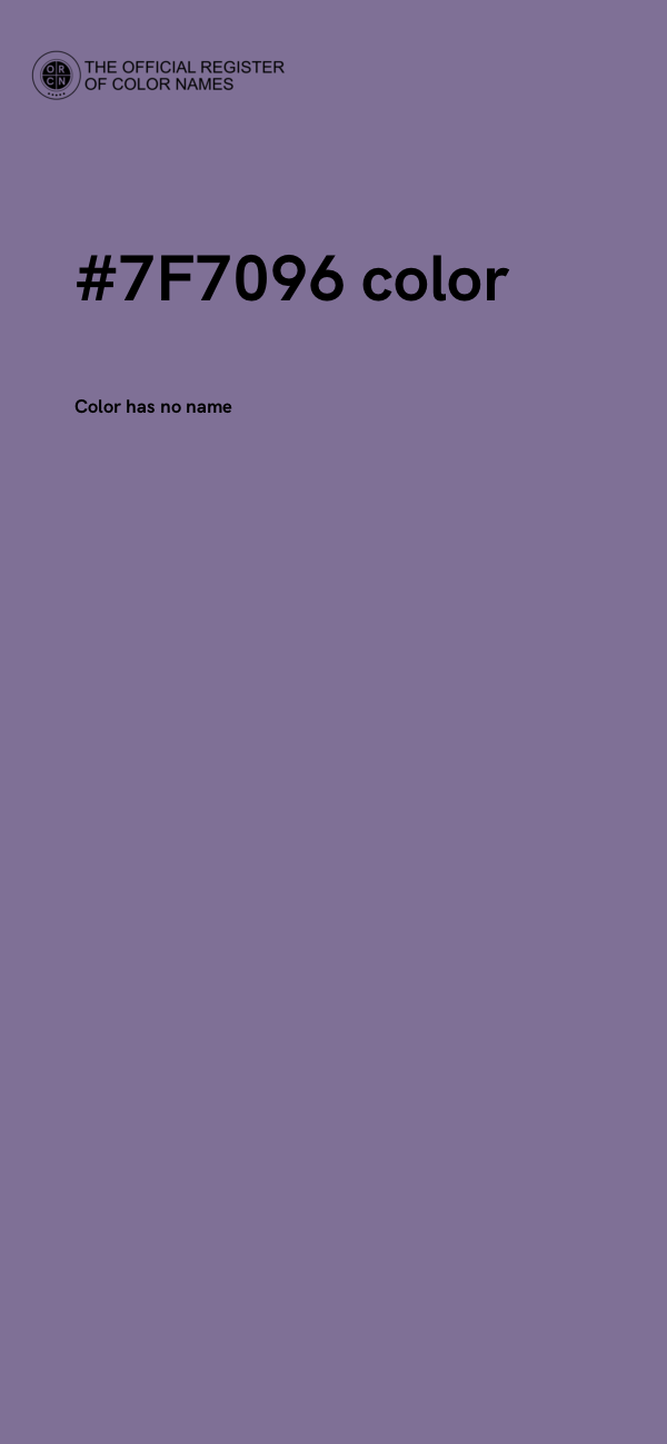 #7F7096 color image