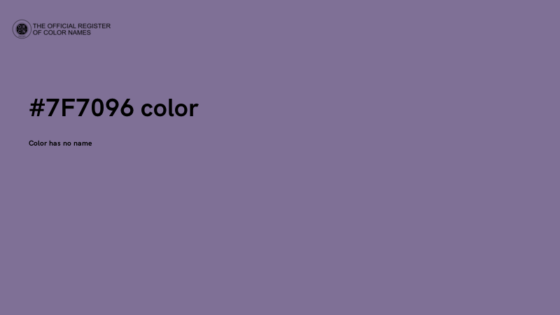 #7F7096 color image