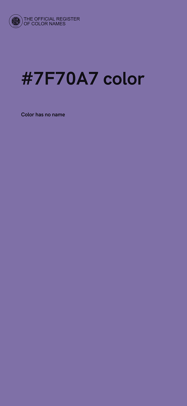 #7F70A7 color image