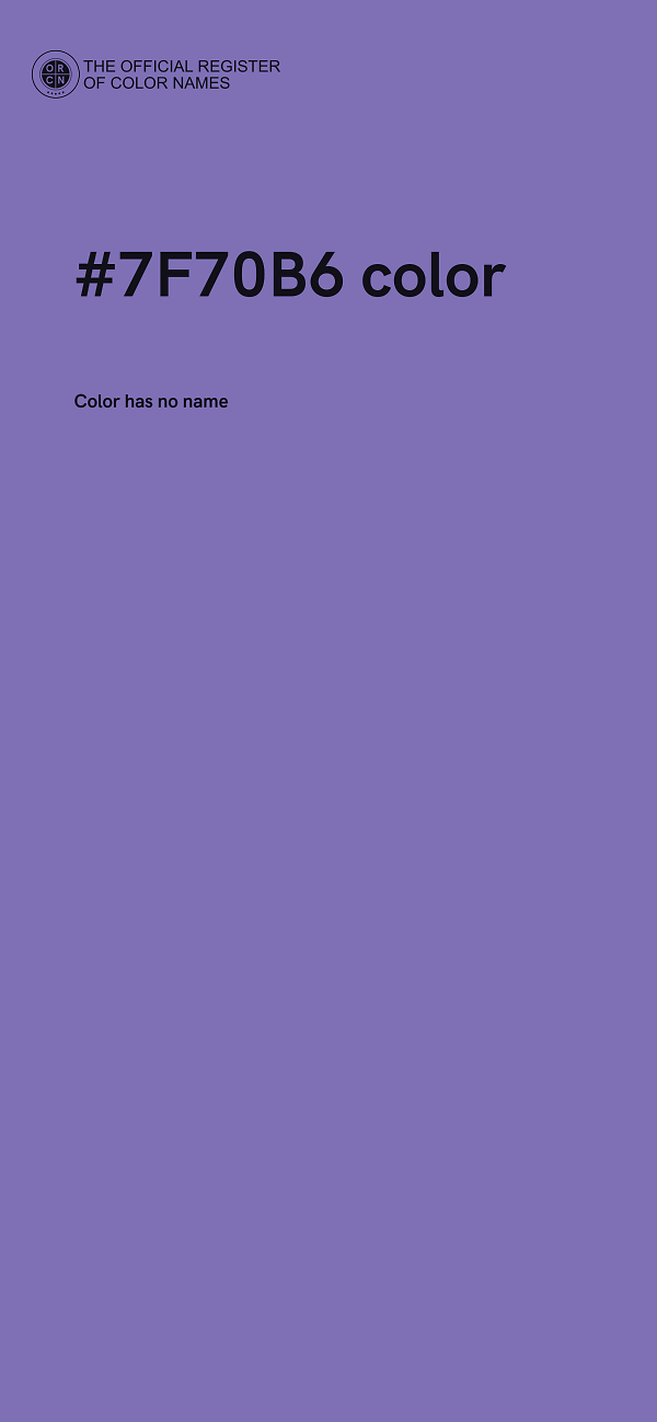 #7F70B6 color image