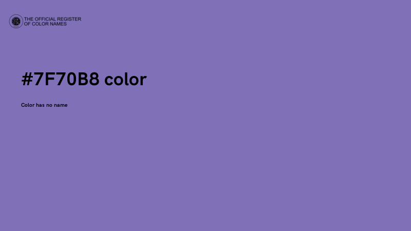 #7F70B8 color image