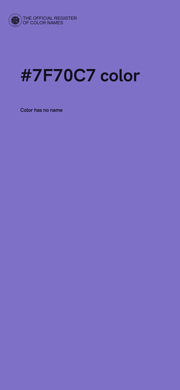 #7F70C7 color image