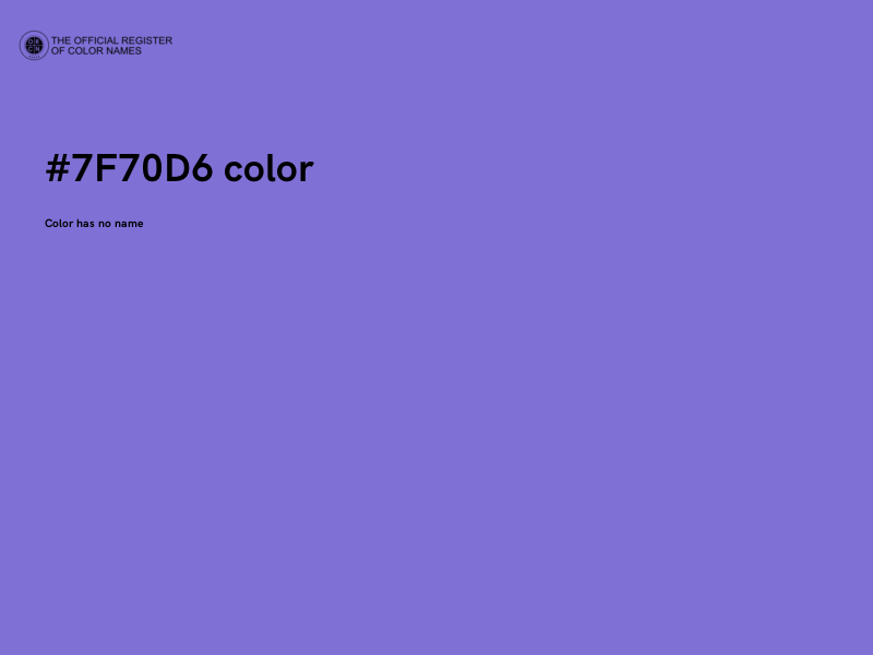 #7F70D6 color image