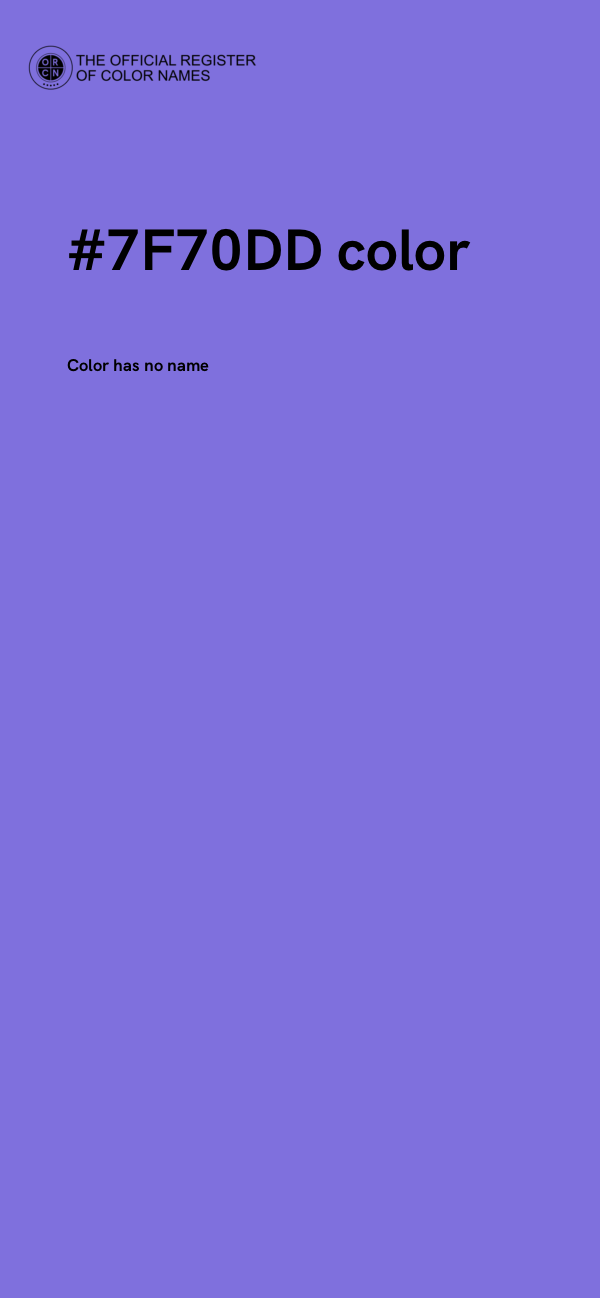 #7F70DD color image