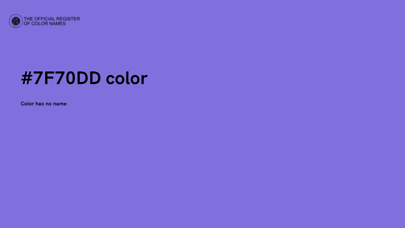 #7F70DD color image