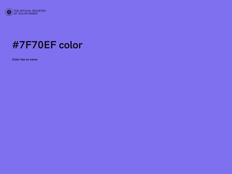 #7F70EF color image