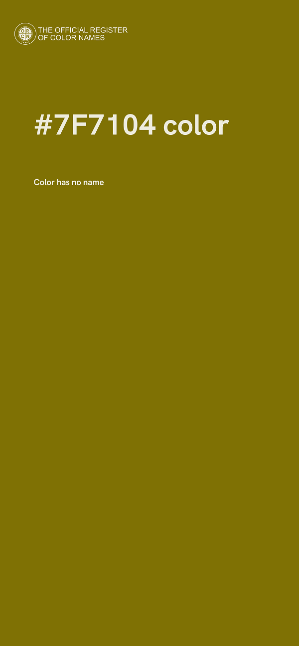 #7F7104 color image