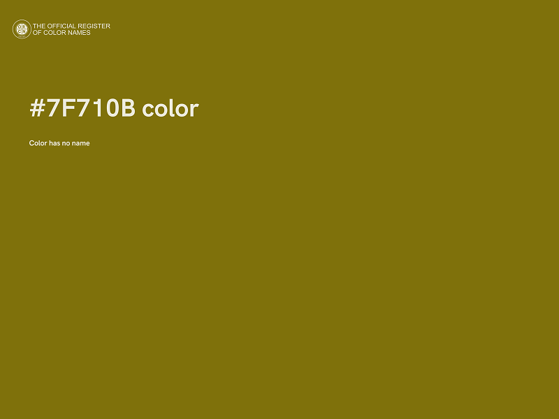 #7F710B color image