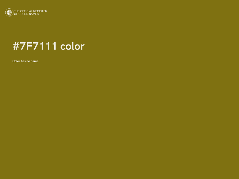 #7F7111 color image