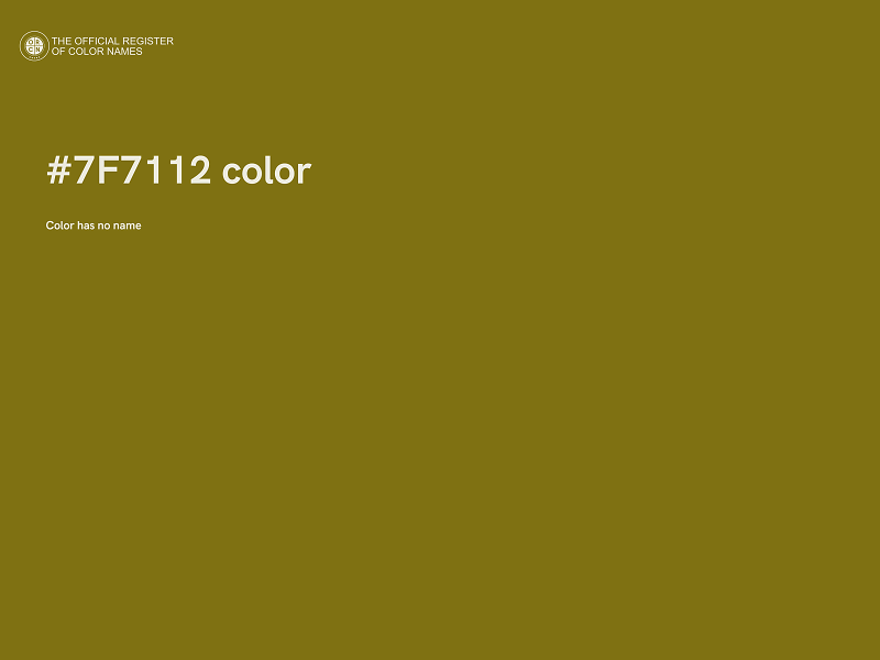 #7F7112 color image