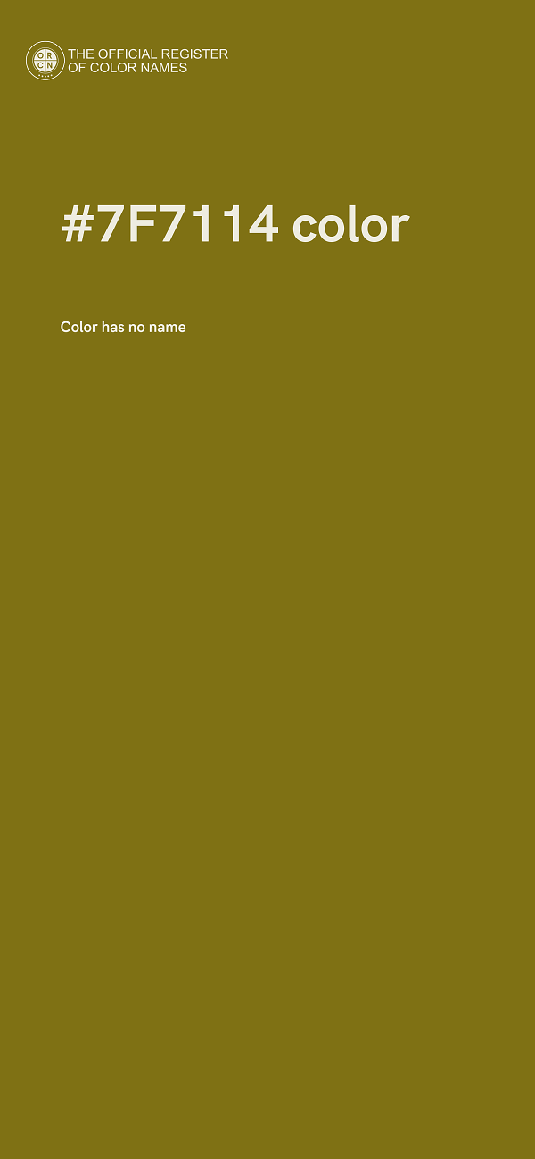 #7F7114 color image