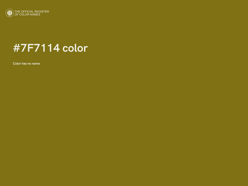 #7F7114 color image