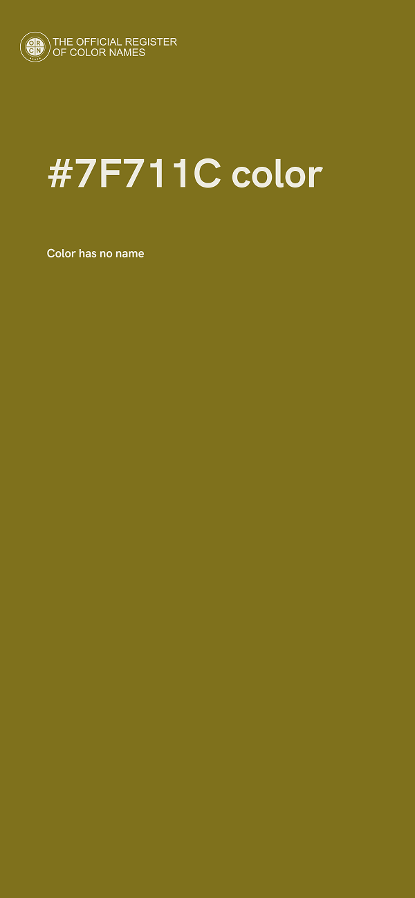#7F711C color image