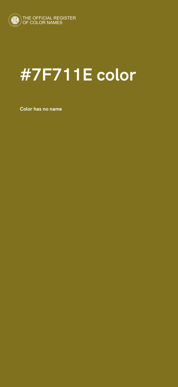 #7F711E color image