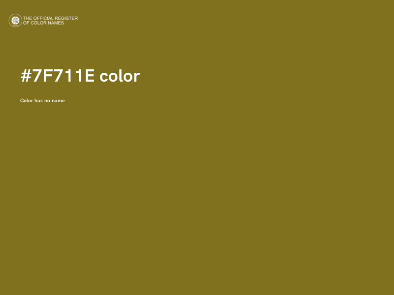 #7F711E color image