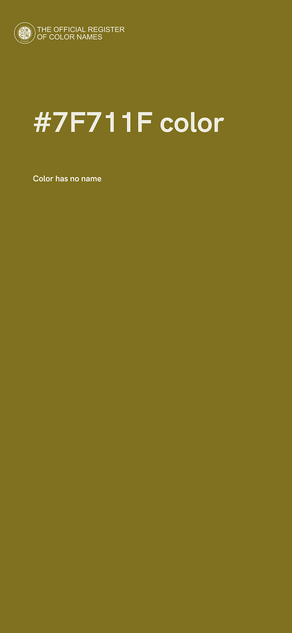 #7F711F color image