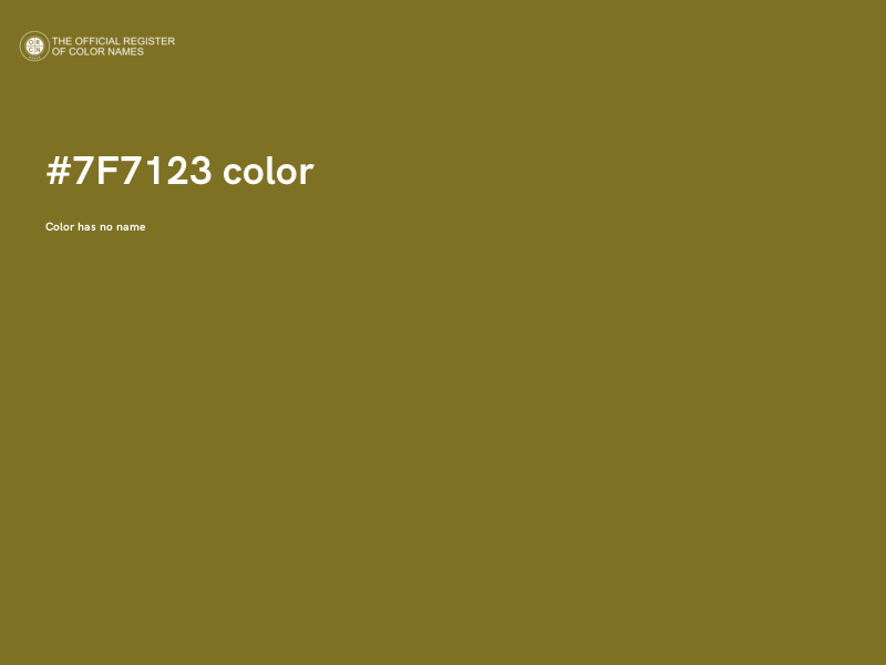 #7F7123 color image