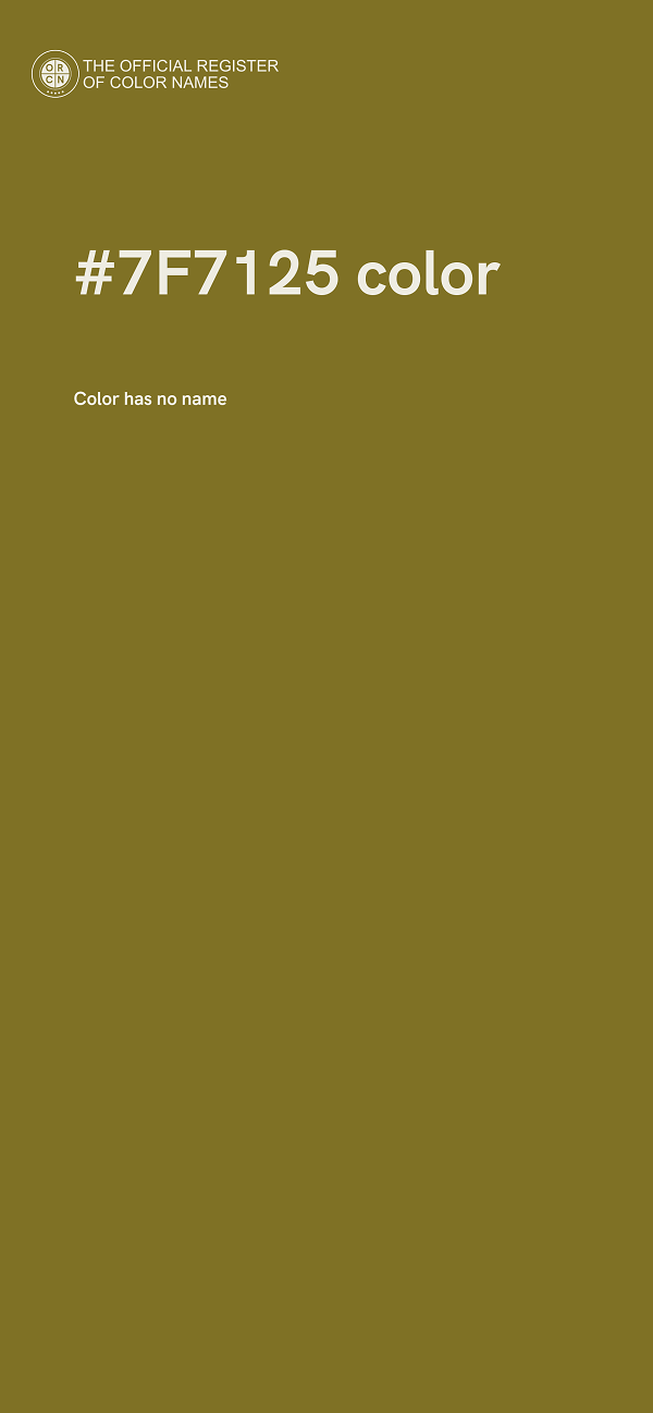 #7F7125 color image