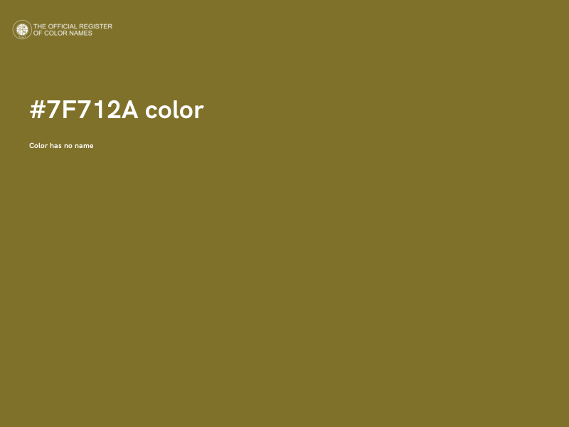 #7F712A color image