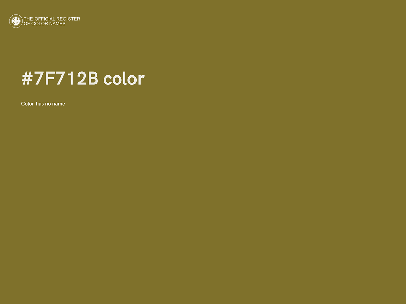 #7F712B color image