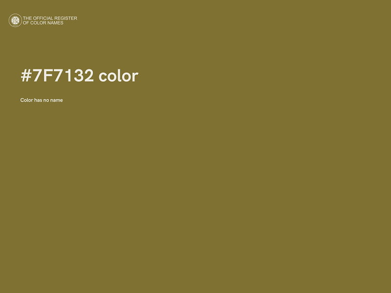 #7F7132 color image