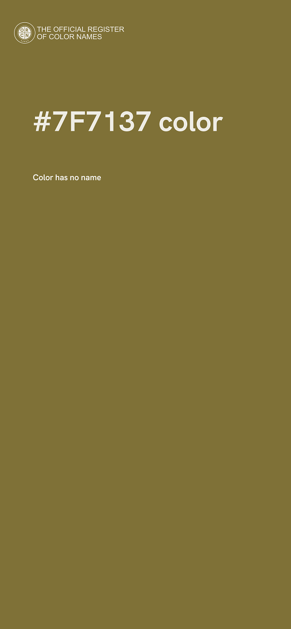 #7F7137 color image